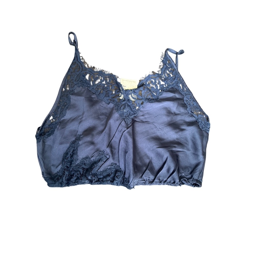 Intimately Free People Night Out Blouson Brami Midnight Blue XS - Picture 4 of 8
